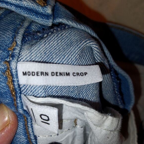 Modern Cropped Tie @ the Waist Loft Jeans sz 10 - Picture 4 of 14